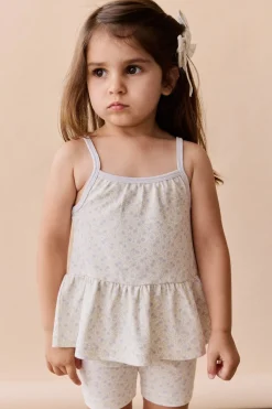 Organic Cotton Meadow Singlet - Emmy Lilac