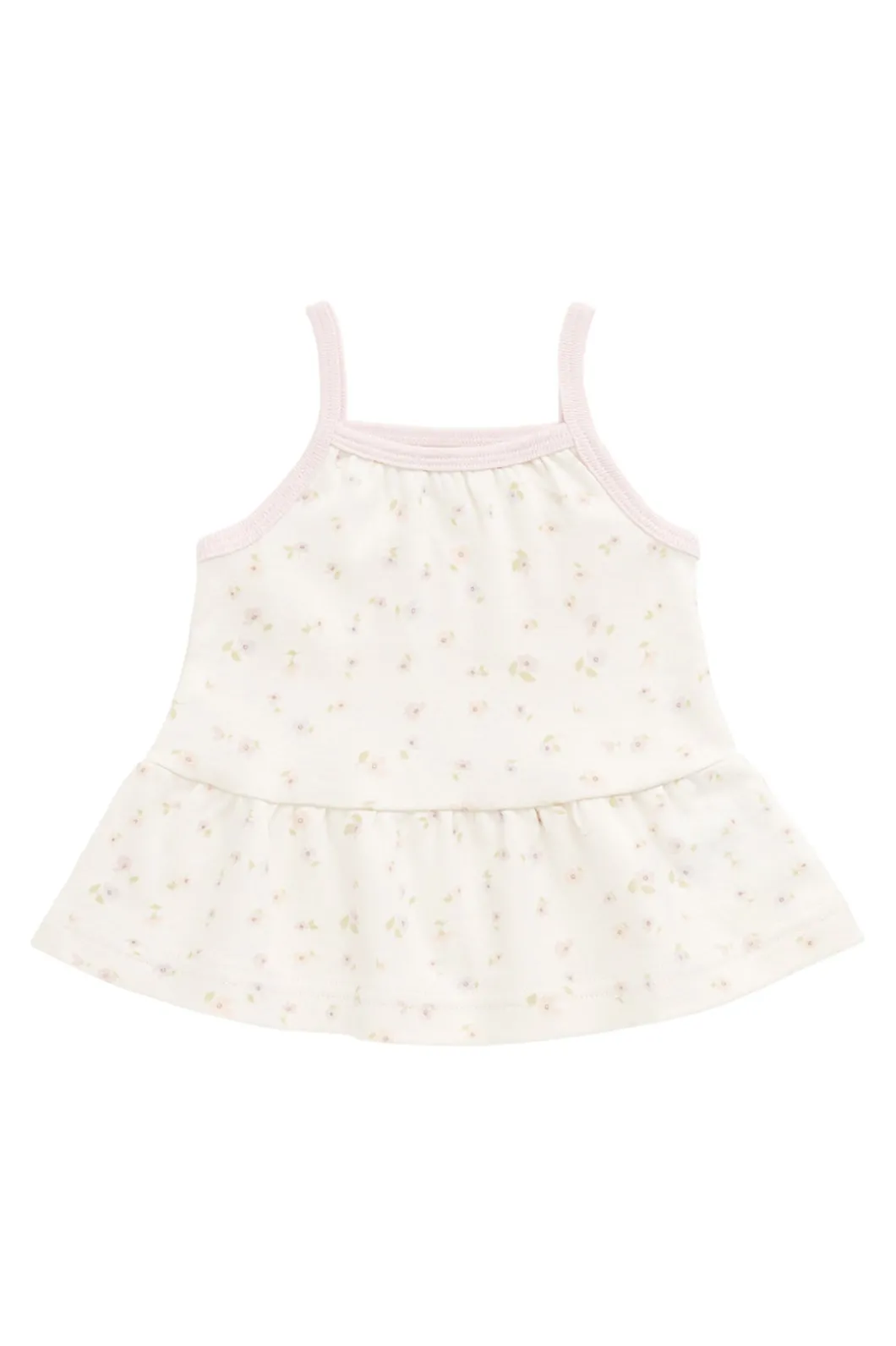 Organic Cotton Meadow Singlet - Briella Whisper