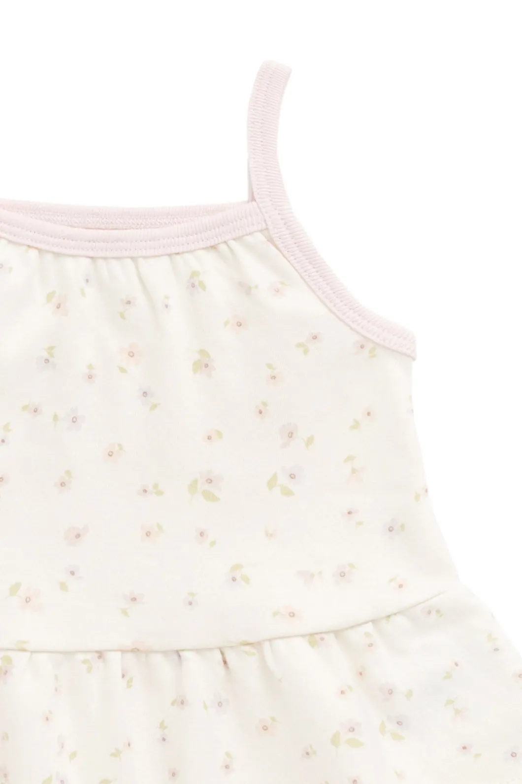 Organic Cotton Meadow Singlet - Briella Whisper