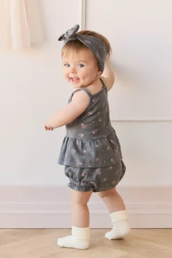 Organic Cotton Meadow Singlet - Simone Lava