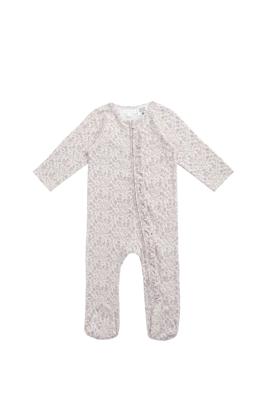 Organic Cotton Melanie Onepiece - Amber Floral Lilac Ash
