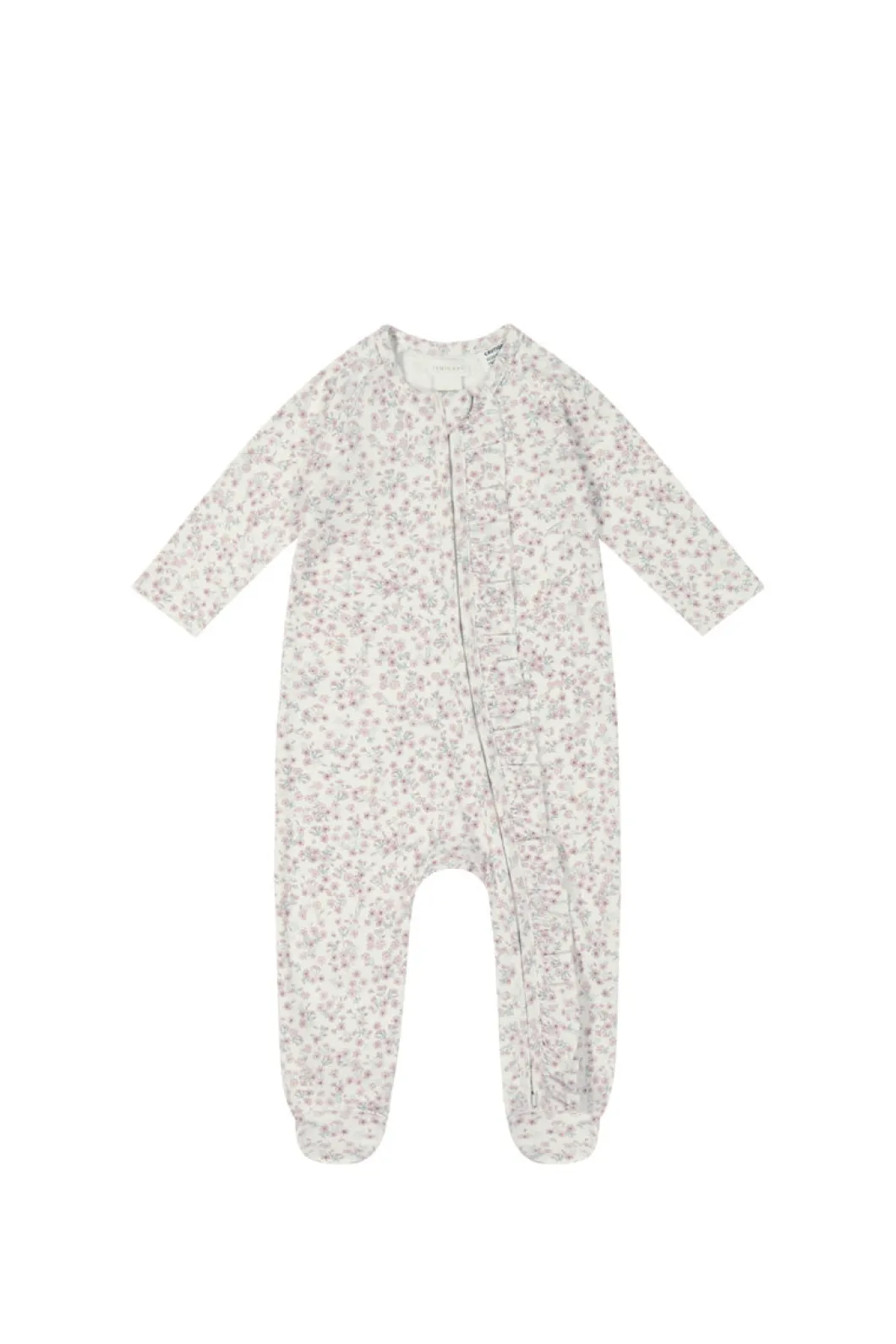 Organic Cotton Melanie Zip Onepiece - Posy Floral