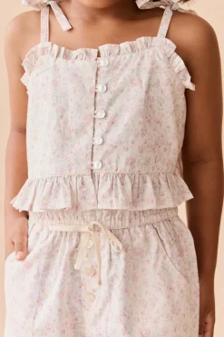 Organic Cotton Mirabel Top - Grace Floral