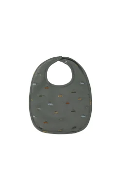 Organic Cotton Modal Bib - Vintage Cars Agave