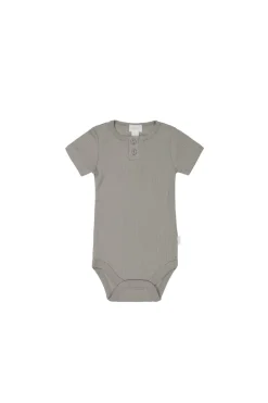 Organic Cotton Modal Darcy Rib Tee Bodysuit - Milford