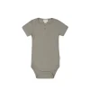 Organic Cotton Modal Darcy Rib Tee Bodysuit - Twig