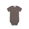 Organic Cotton Modal Darcy Rib Tee Bodysuit - Little Stripe Earth/Cloud