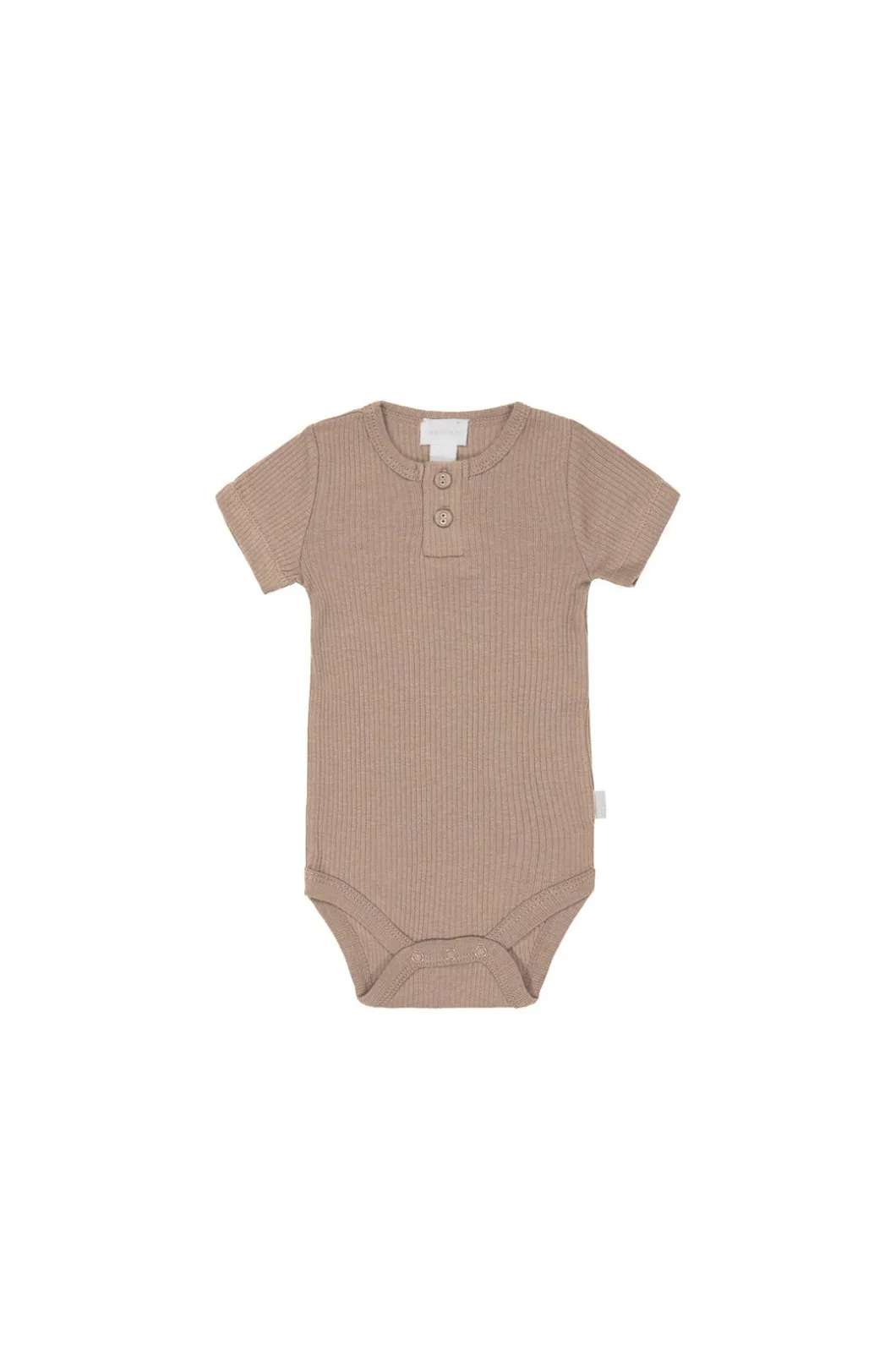 Organic Cotton Modal Darcy Rib Tee Bodysuit - Mountain
