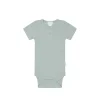 Organic Cotton Modal Darcy Rib Tee Bodysuit - Mineral