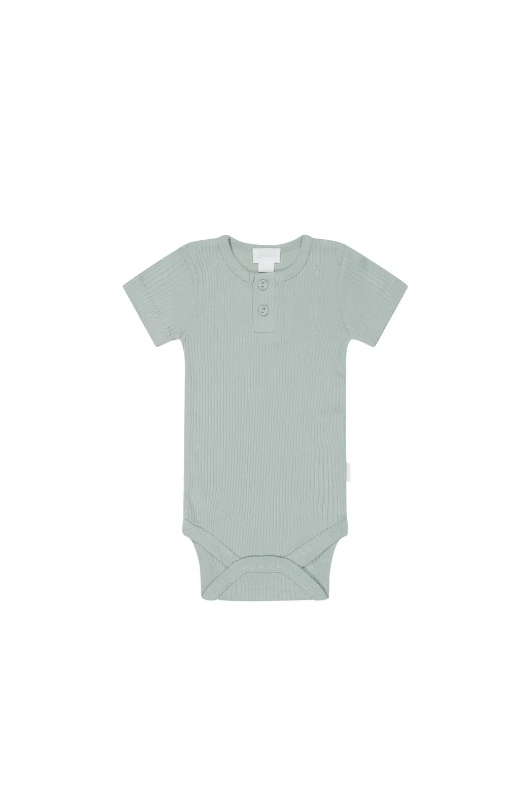Organic Cotton Modal Darcy Rib Tee Bodysuit - Mineral