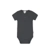 Organic Cotton Modal Darcy Rib Tee Bodysuit - Icelandic Marle