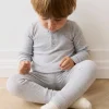 Organic Cotton Modal Everyday Legging - Light Grey Marle