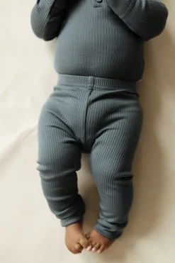 Organic Cotton Modal Everyday Legging - Smoke