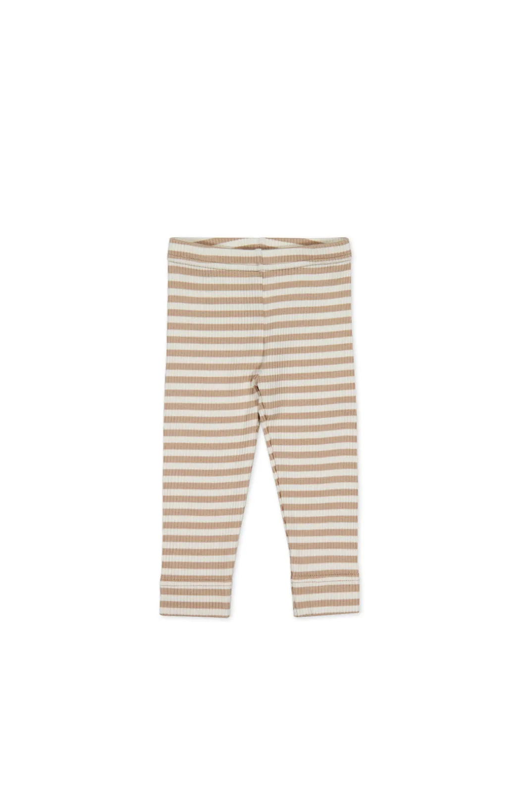 Organic Cotton Modal Everyday Legging - Narrow Stripe Baker/Cloud