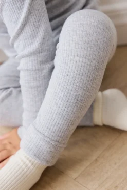 Organic Cotton Modal Everyday Legging - Light Grey Marle