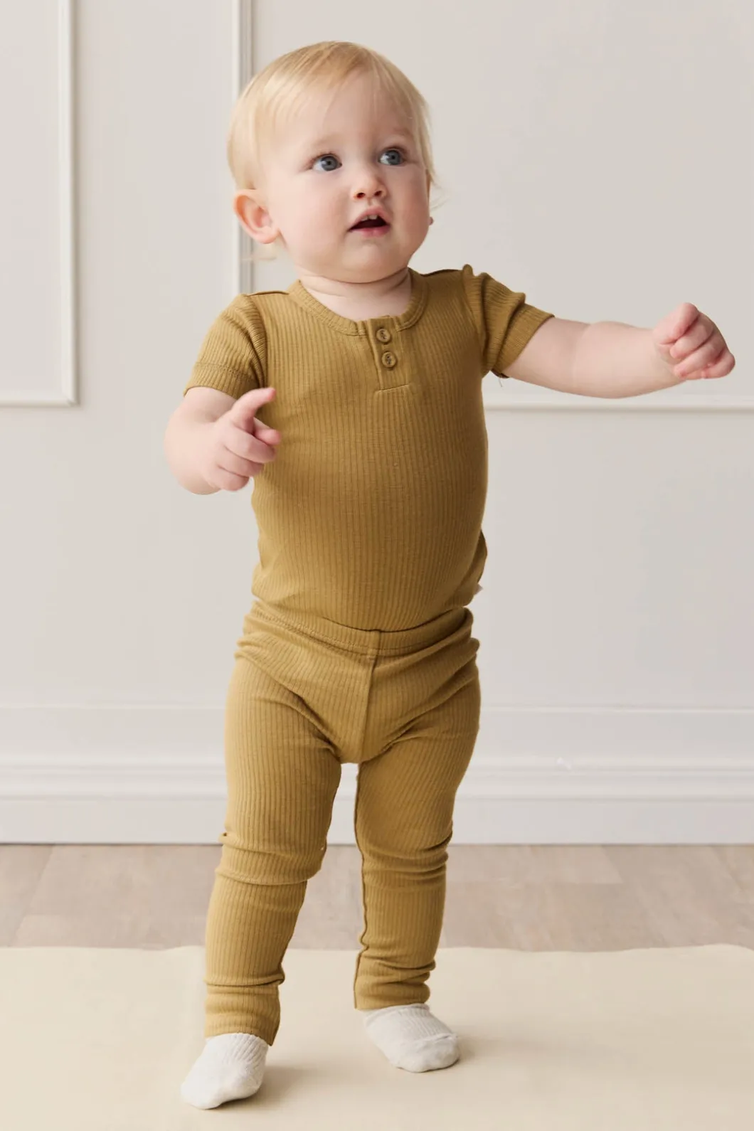 Organic Cotton Modal Everyday Legging - Buffalo
