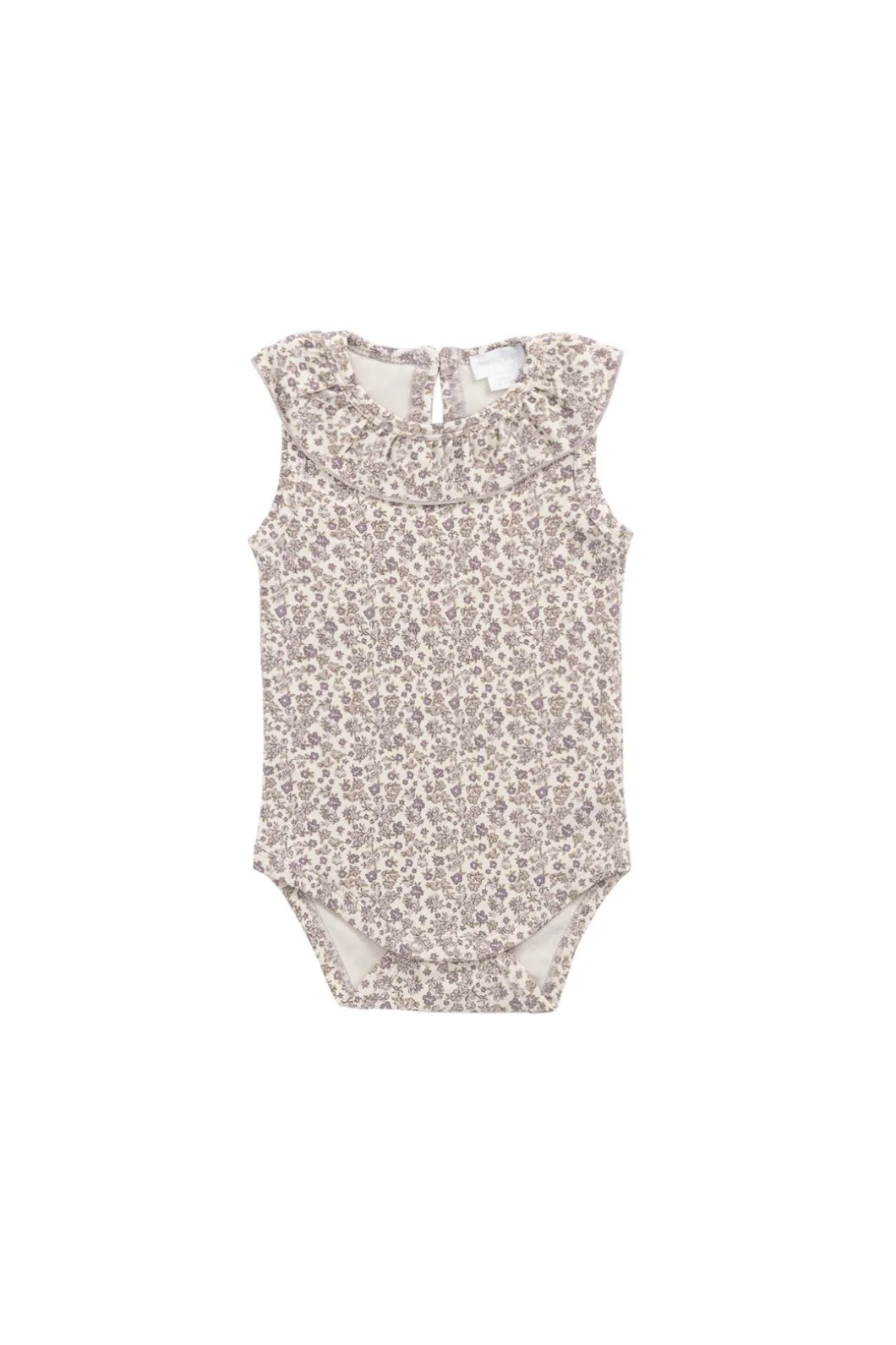 Organic Cotton Modal Francoise Bodysuit - Amber Eggnog
