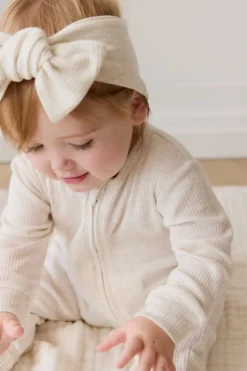 Organic Cotton Modal Frankie Onepiece - Oatmeal Marle