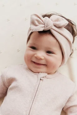 Organic Cotton Modal Headband - Powder Pink Marle