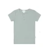 Organic Cotton Modal Henley Tee - Mineral