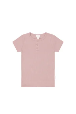 Organic Cotton Modal Henley Tee - Doll