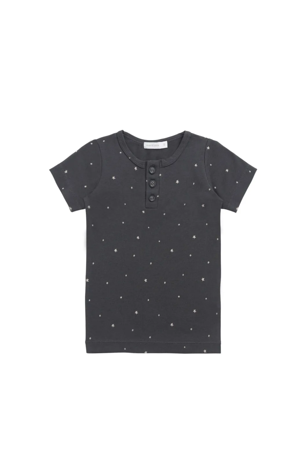 Organic Cotton Modal Henley Tee - Milky Way Icelandic