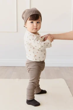 Organic Cotton Modal Legging - Brownie Marle