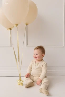 Organic Cotton Modal Legging - Milky Way Buff