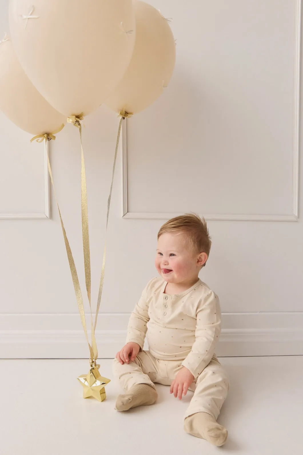 Organic Cotton Modal Legging - Milky Way Buff