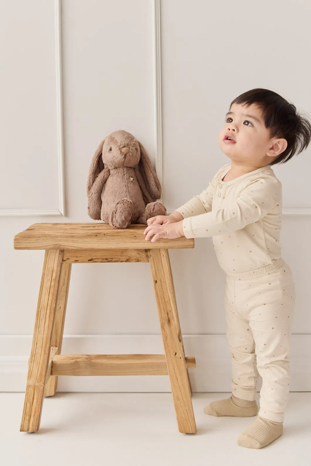 Organic Cotton Modal Legging - Milky Way Buff