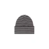 Organic Cotton Modal Lennon Beanie - Daily Stripe Wolf/Cloud