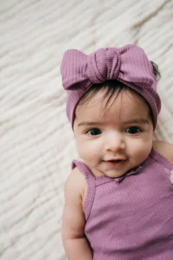 Organic Cotton Modal Lilian Headband - Berry Jam
