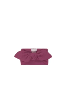 Organic Cotton Modal Lilian Headband - Berry Compote