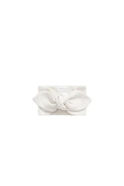 Organic Cotton Modal Lilian Headband - Oatmeal Marle