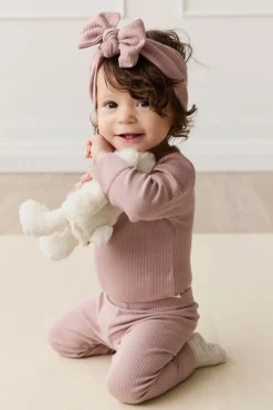 Organic Cotton Modal Lilian Headband - Mauve Shadow