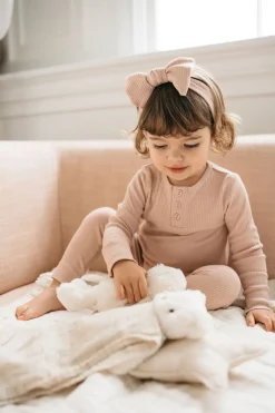 Organic Cotton Modal Lilian Headband - Dusky Rose