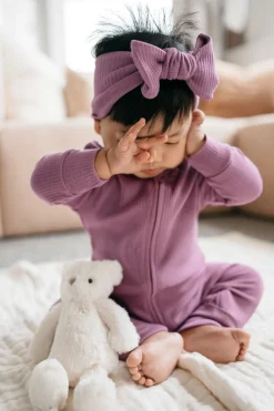 Organic Cotton Modal Lilian Headband - Berry Jam
