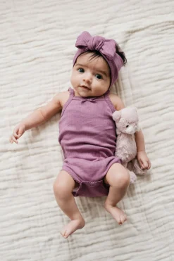 Organic Cotton Modal Lilian Headband - Berry Jam
