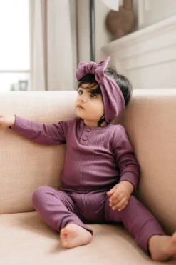 Organic Cotton Modal Lilian Headband - Elderberry