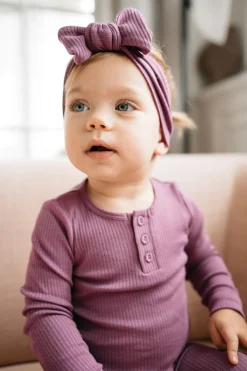 Organic Cotton Modal Lilian Headband - Elderberry