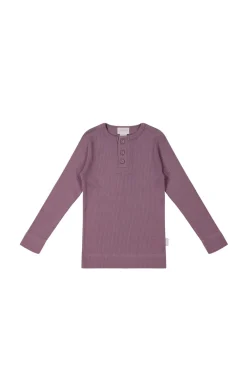 Organic Cotton Modal Long Sleeve Henley - Della