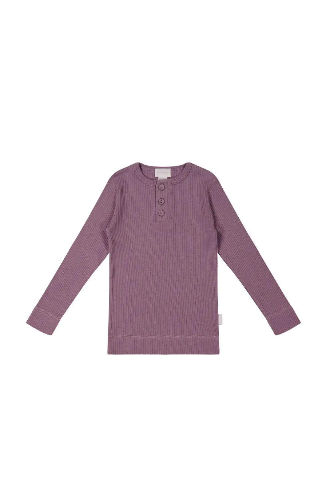 Organic Cotton Modal Long Sleeve Henley - Della