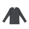 Organic Cotton Modal Long Sleeve Top - Icelandic Marle