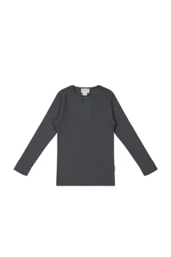 Organic Cotton Modal Long Sleeve Top - Icelandic Marle