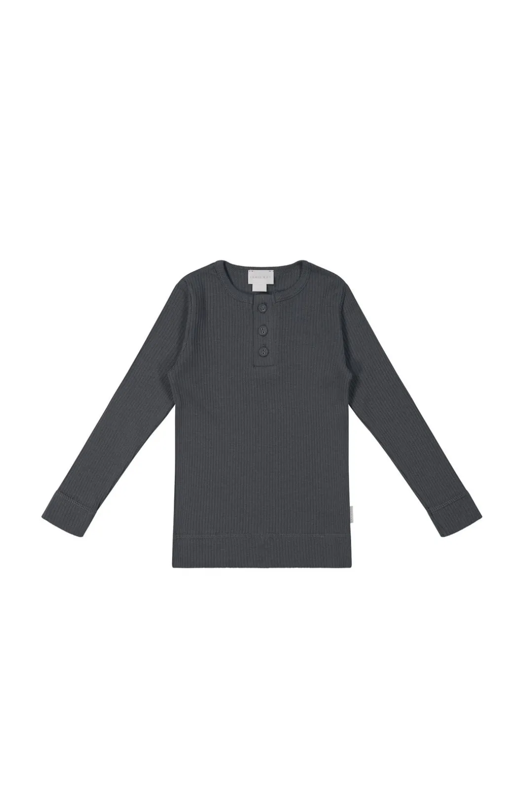 Organic Cotton Modal Long Sleeve Top - Icelandic Marle