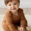 Organic Cotton Modal Long Sleeve Bodysuit - Baker
