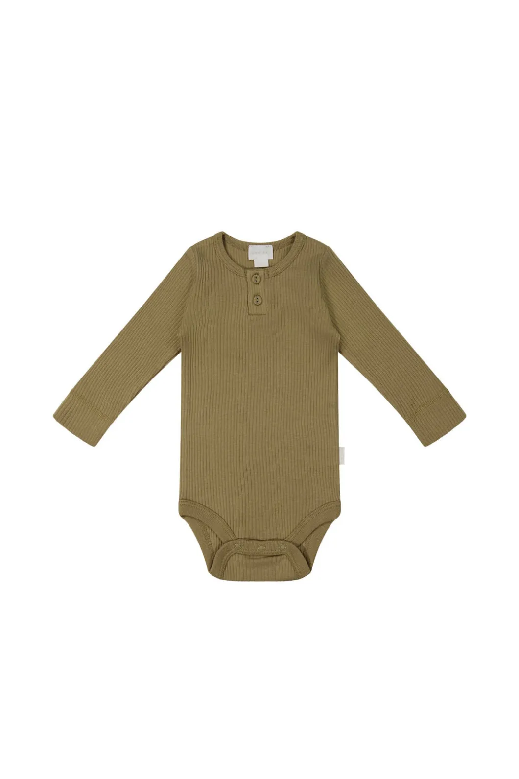 Organic Cotton Modal Long Sleeve Bodysuit - Buffalo