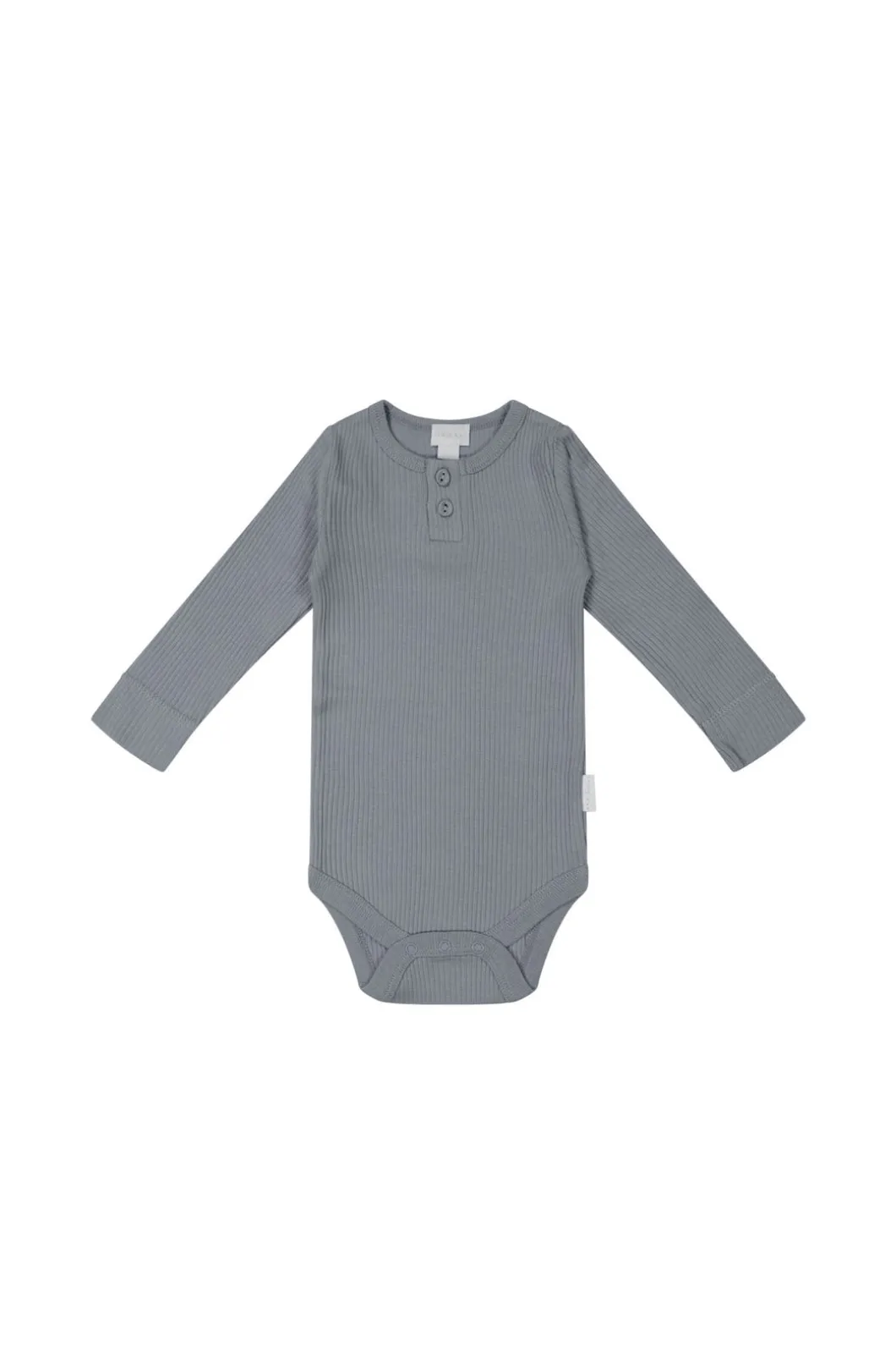 Organic Cotton Modal Long Sleeve Bodysuit - Finch