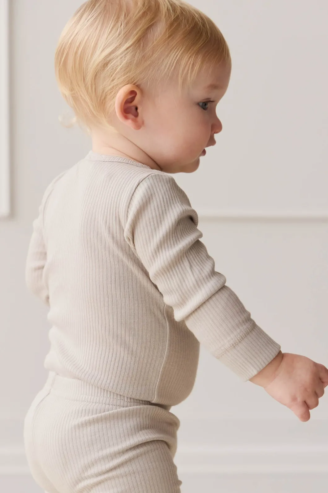 Organic Cotton Modal Long Sleeve Bodysuit - Milford