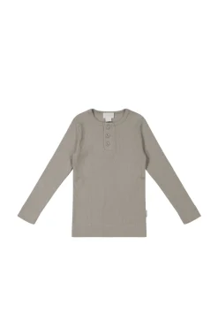 Organic Cotton Modal Long Sleeve Henley - Milford